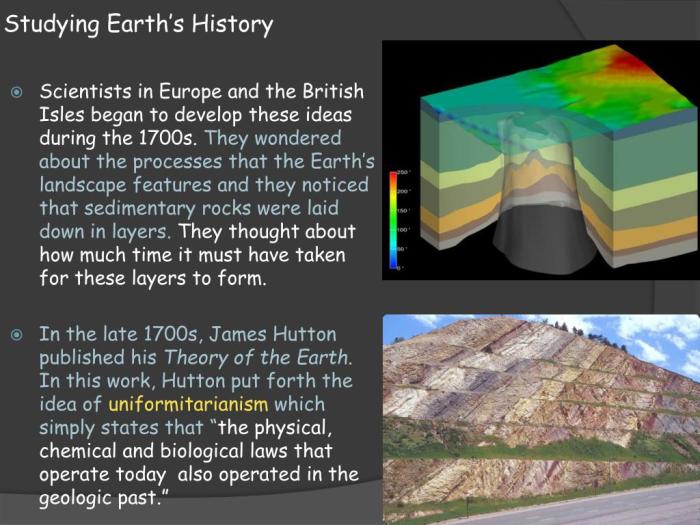 Section 12.1 discovering earth's history