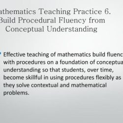 Build procedural fluency from conceptual understanding