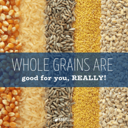 The refining of whole grains removes vitamins minerals and fiber.